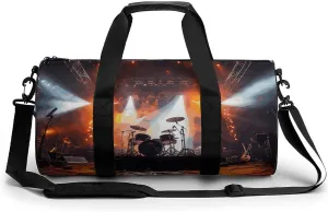 Gym Bag for Men Women,Rock Concert Stage Printed Workout Bags,Small Travel Duffle Bags for Traveling Overnight Weekender Bag Personal Item Travel Bag Large Sport Bag