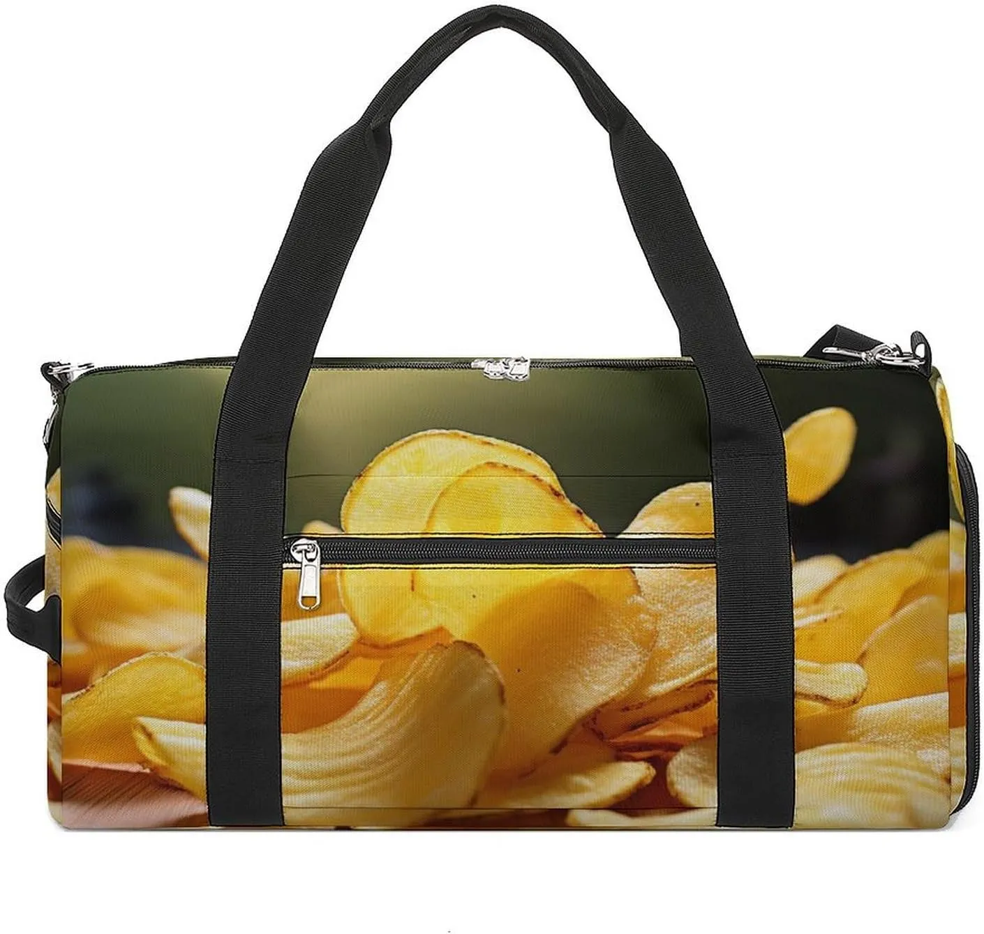 Gym Bag Potato Chips Printed Duffle Bag Yoga Bag Backpack Duffel Bag Small Gym Bag for Men And Women
