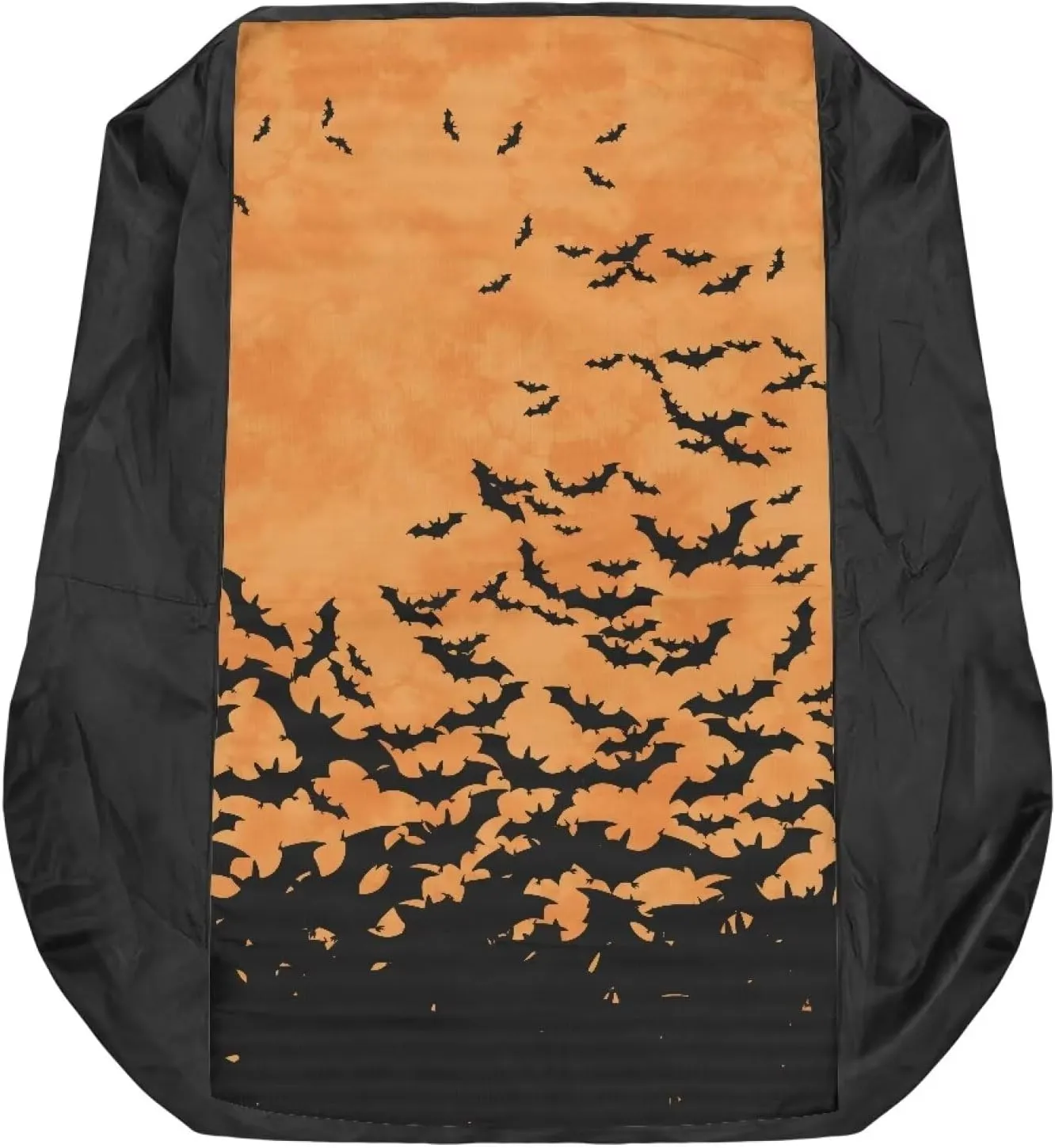 Halloween Bats Riding Excavator Seat Cover, Universal Lawn Tractor Seat Cover with Storage Bag, Persistent for Most Harvester Excavator Tractor for Women Men