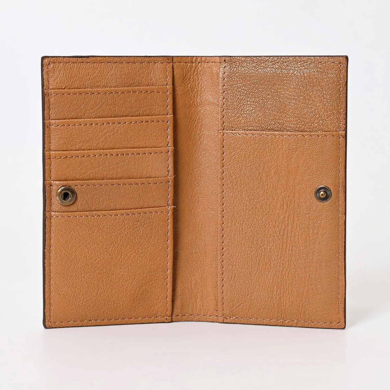 Handcrafted Western Leather Wallet for Men & Women Card Holder RFID Protected Checkbook Cover Purses Leather Hand Bag Genuine Leather Slim Bifold Wallet Western Design Handtooled Dbrown