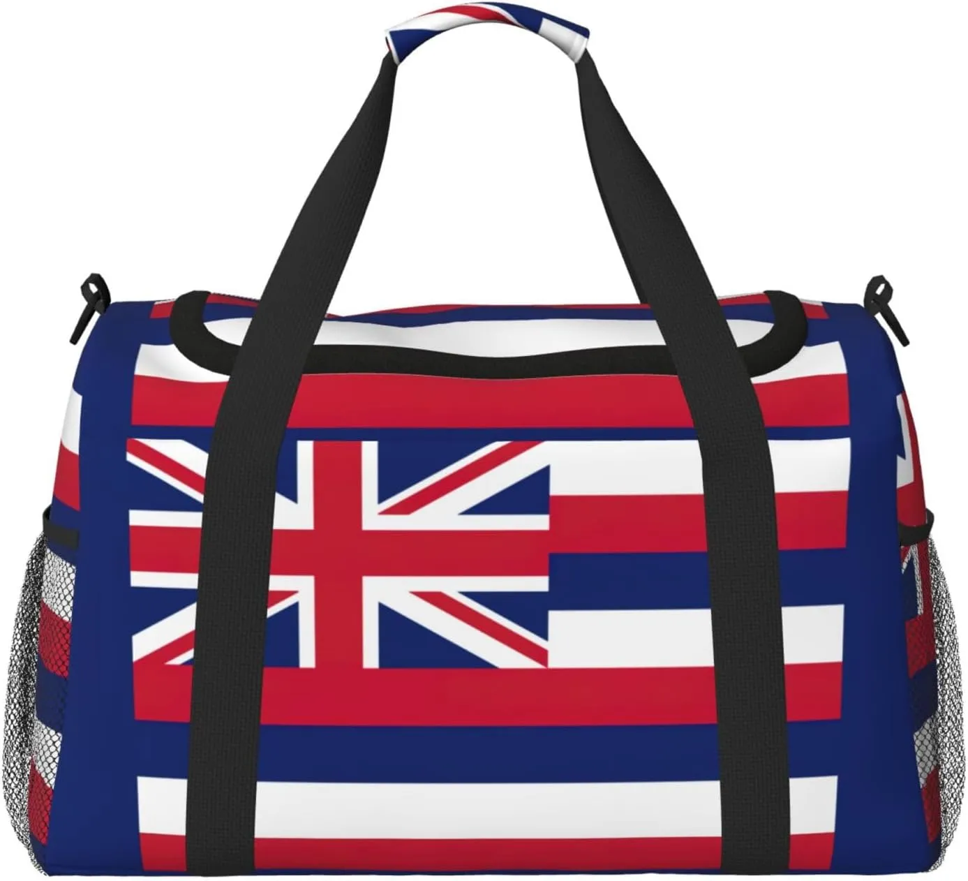 Hawaii Flag print Large Canvas Travel Duffel Bag Weekender Bags for Women Overnight Bag Carry On Tote Bag