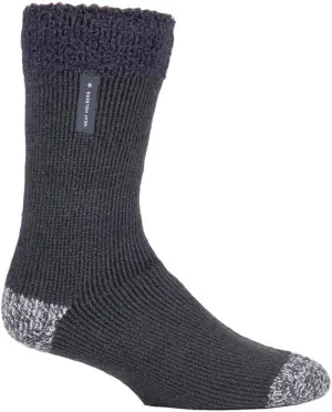 HEAT HOLDERS Mens Luxury Cozy Soft Fleece Lined Fluffy Bed Socks for Sleep