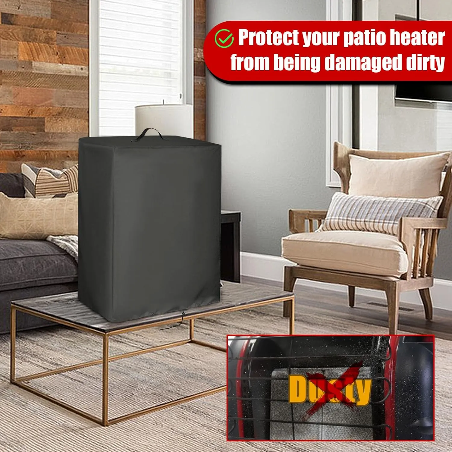 Heater Covers for Buddy Heater, Indoor Propane Cover Waterproof Storage Cover for Patio Outdoor Home Use