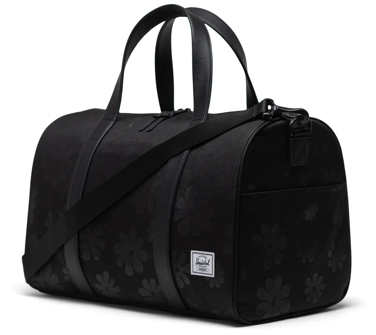Herschel Novel Carry-On Duffle Black Floral Sun
