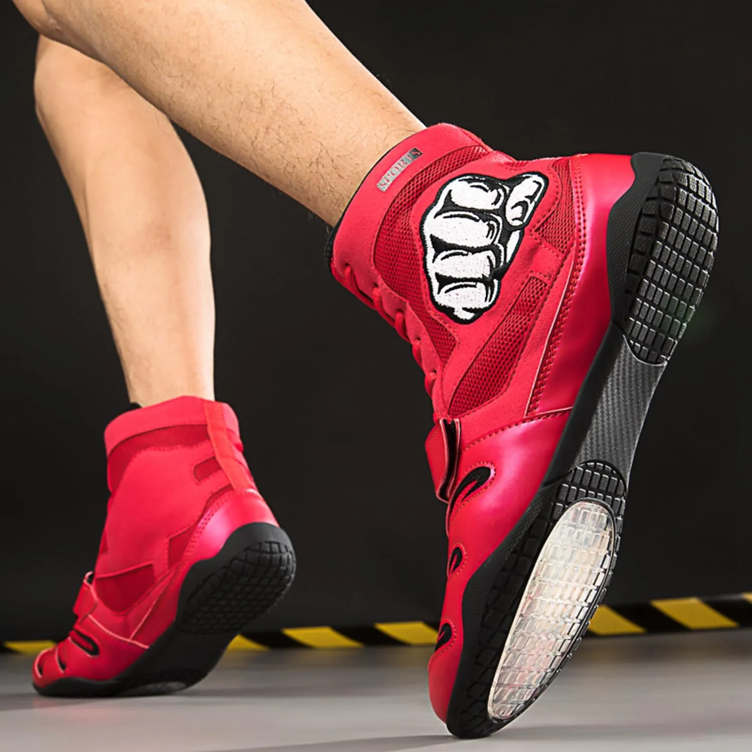 High Top Wrestling Shoes Boxing Shoes for Kids, Boys, Girls, Teenager