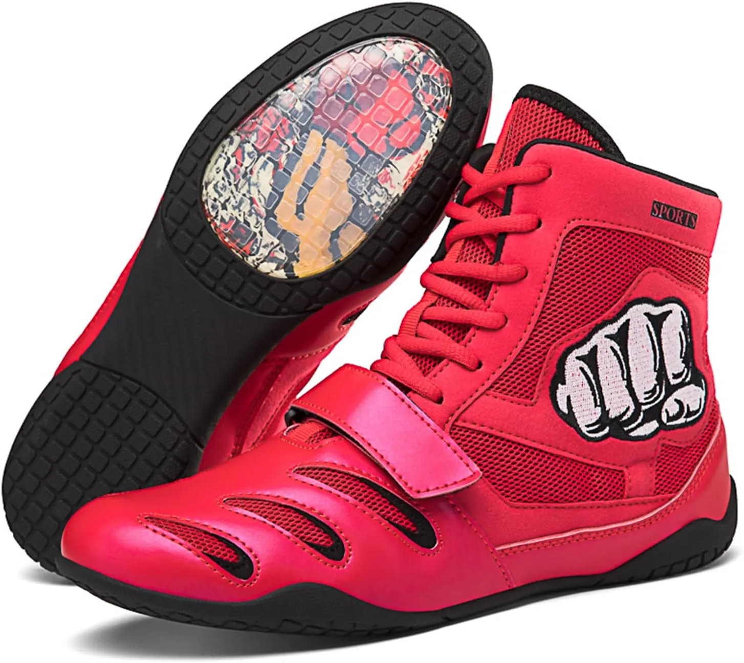 High Top Wrestling Shoes Boxing Shoes for Kids, Boys, Girls, Teenager