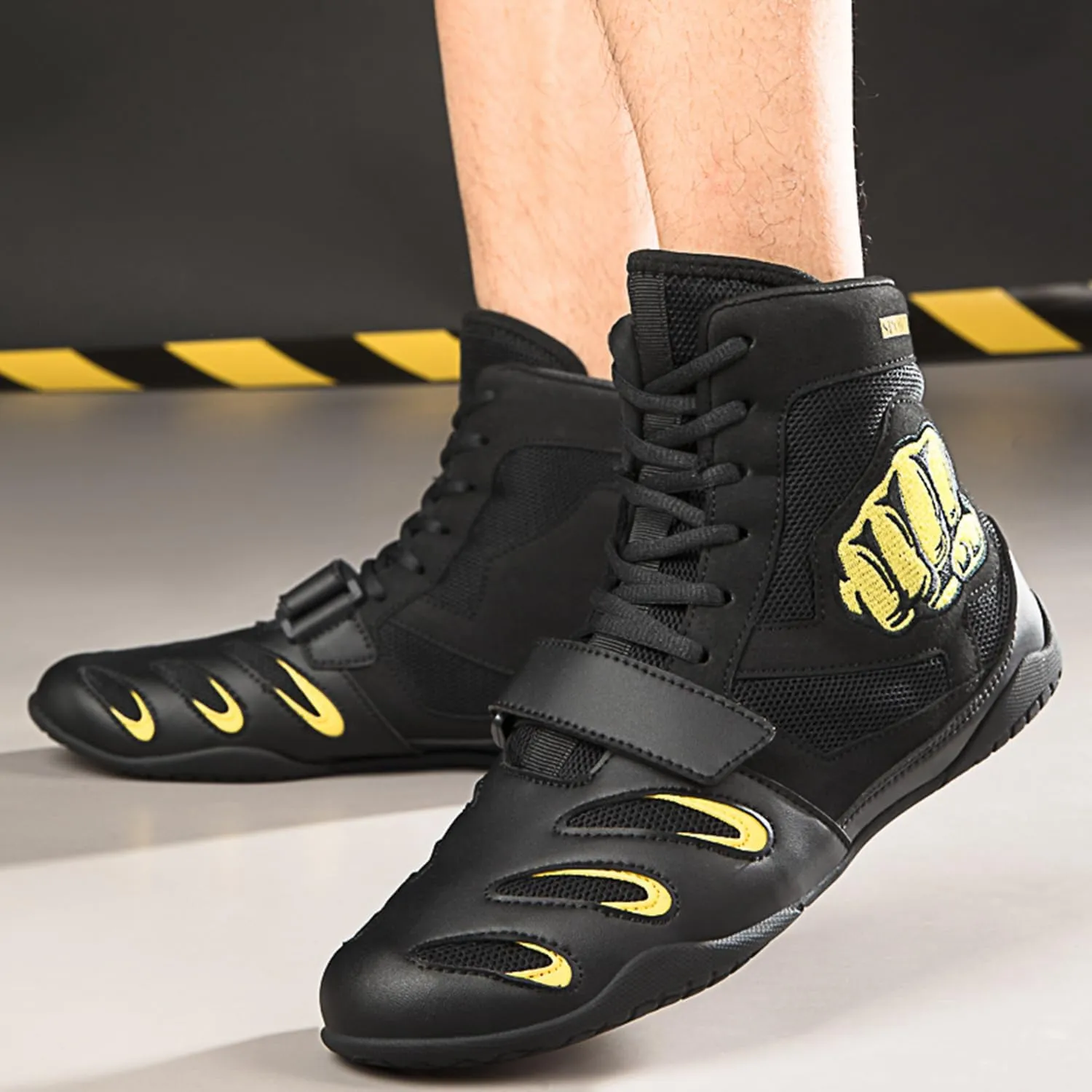 High Top Wrestling Shoes Boxing Shoes for Kids, Boys, Girls, Teenager