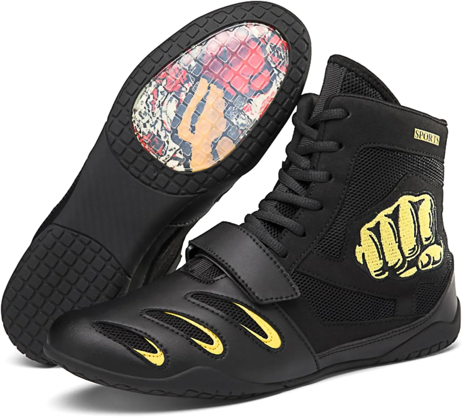 High Top Wrestling Shoes Boxing Shoes for Kids, Boys, Girls, Teenager