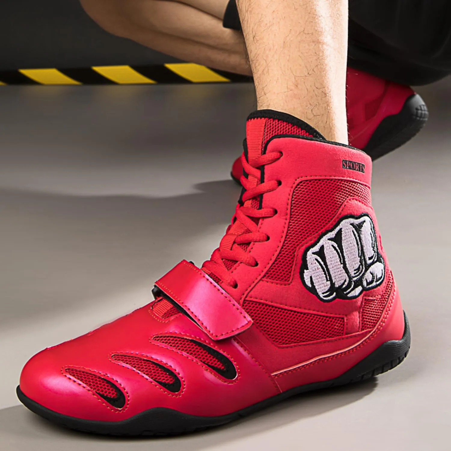 High Top Wrestling Shoes Boxing Shoes for Kids, Boys, Girls, Teenager