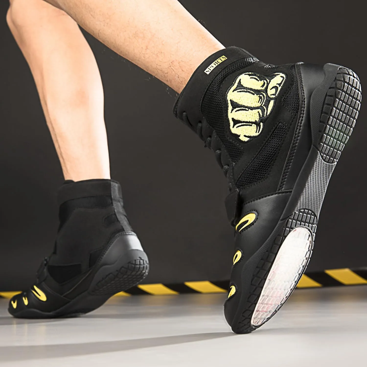High Top Wrestling Shoes Boxing Shoes for Kids, Boys, Girls, Teenager