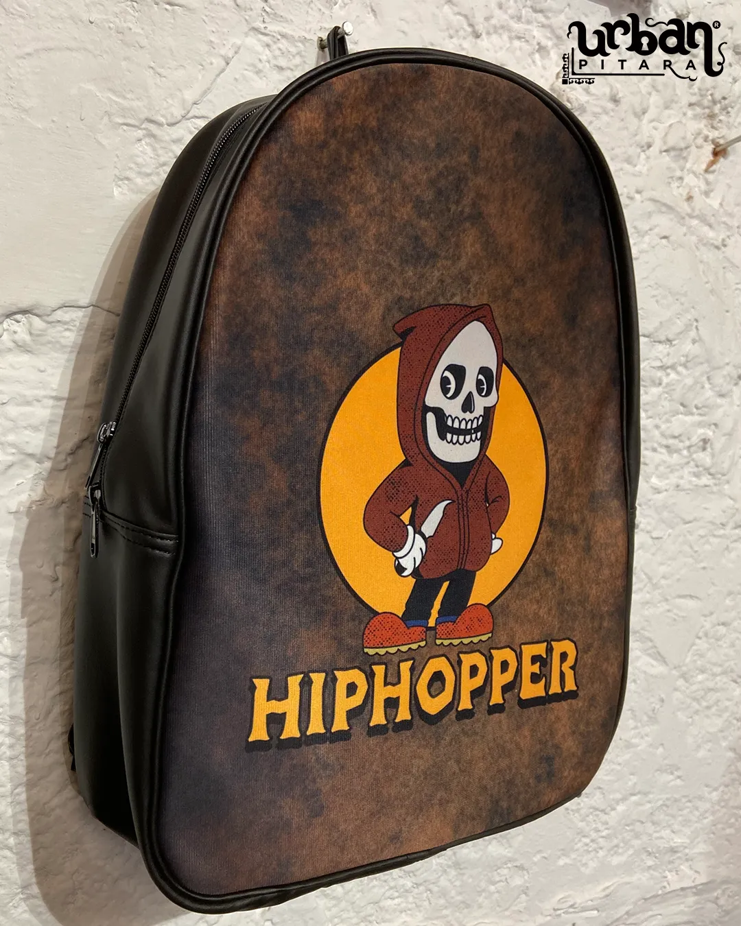 Hiphopper Faux Leather D Backpack