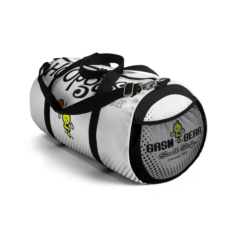 HOOPGASM-WHITE Duffel Bag