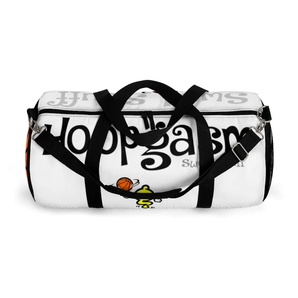 HOOPGASM-WHITE Duffel Bag
