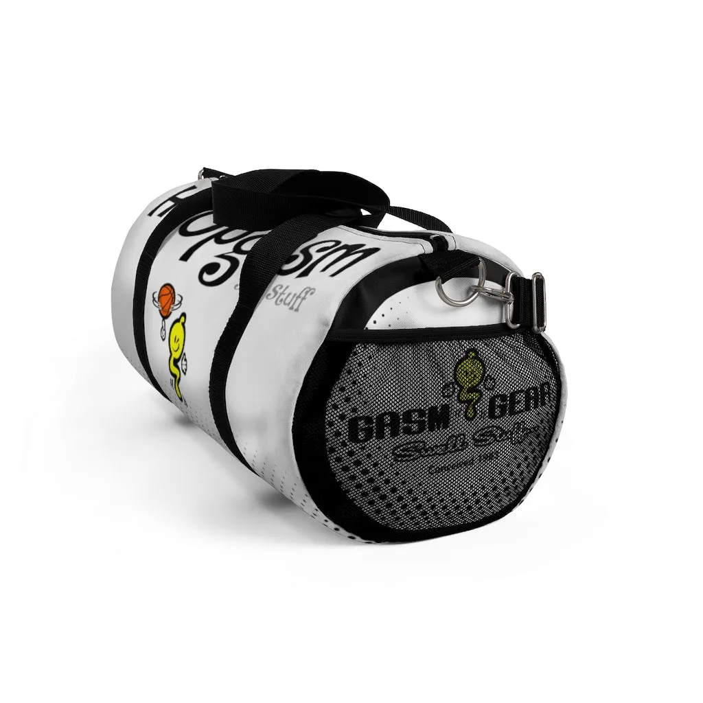 HOOPGASM-WHITE Duffel Bag