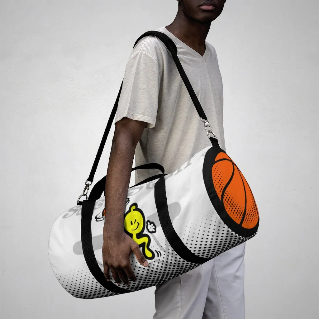 HOOPGASM-WHITE Duffel Bag