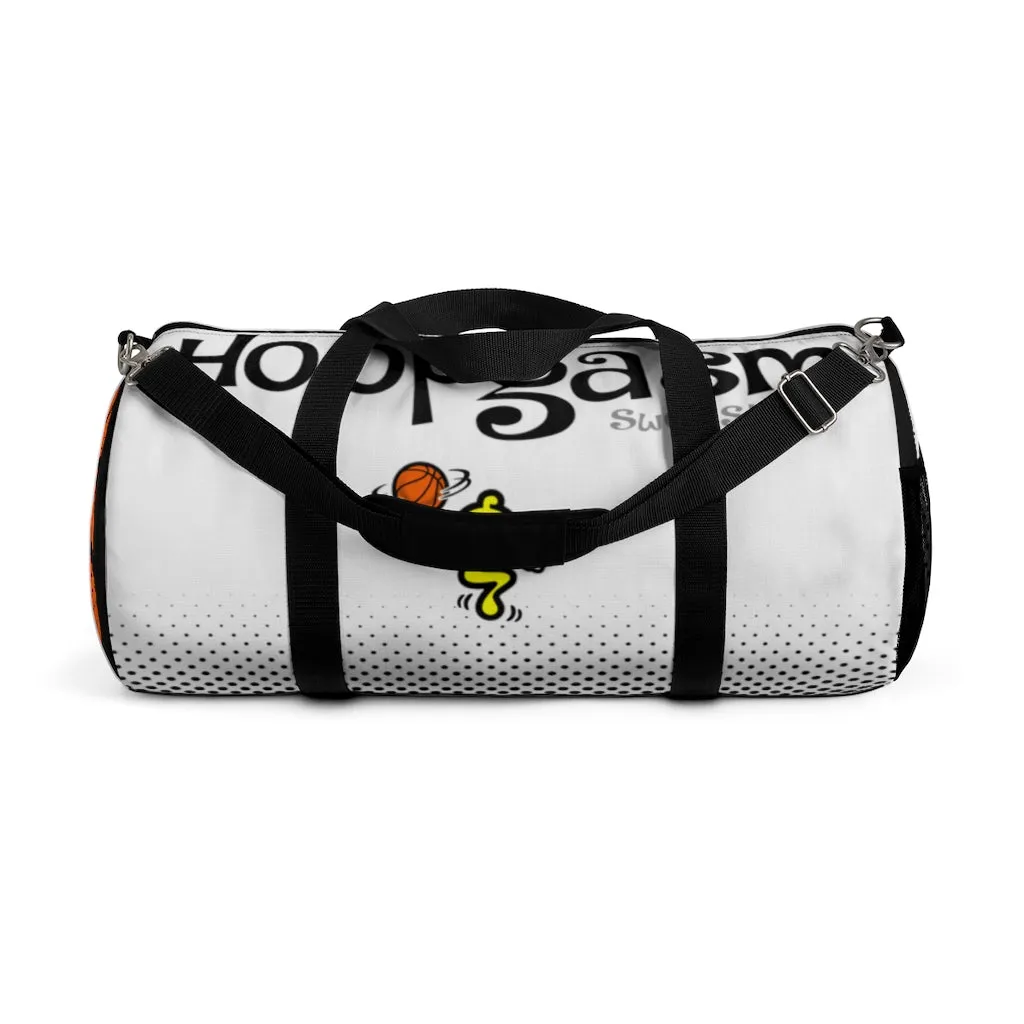 HOOPGASM-WHITE Duffel Bag