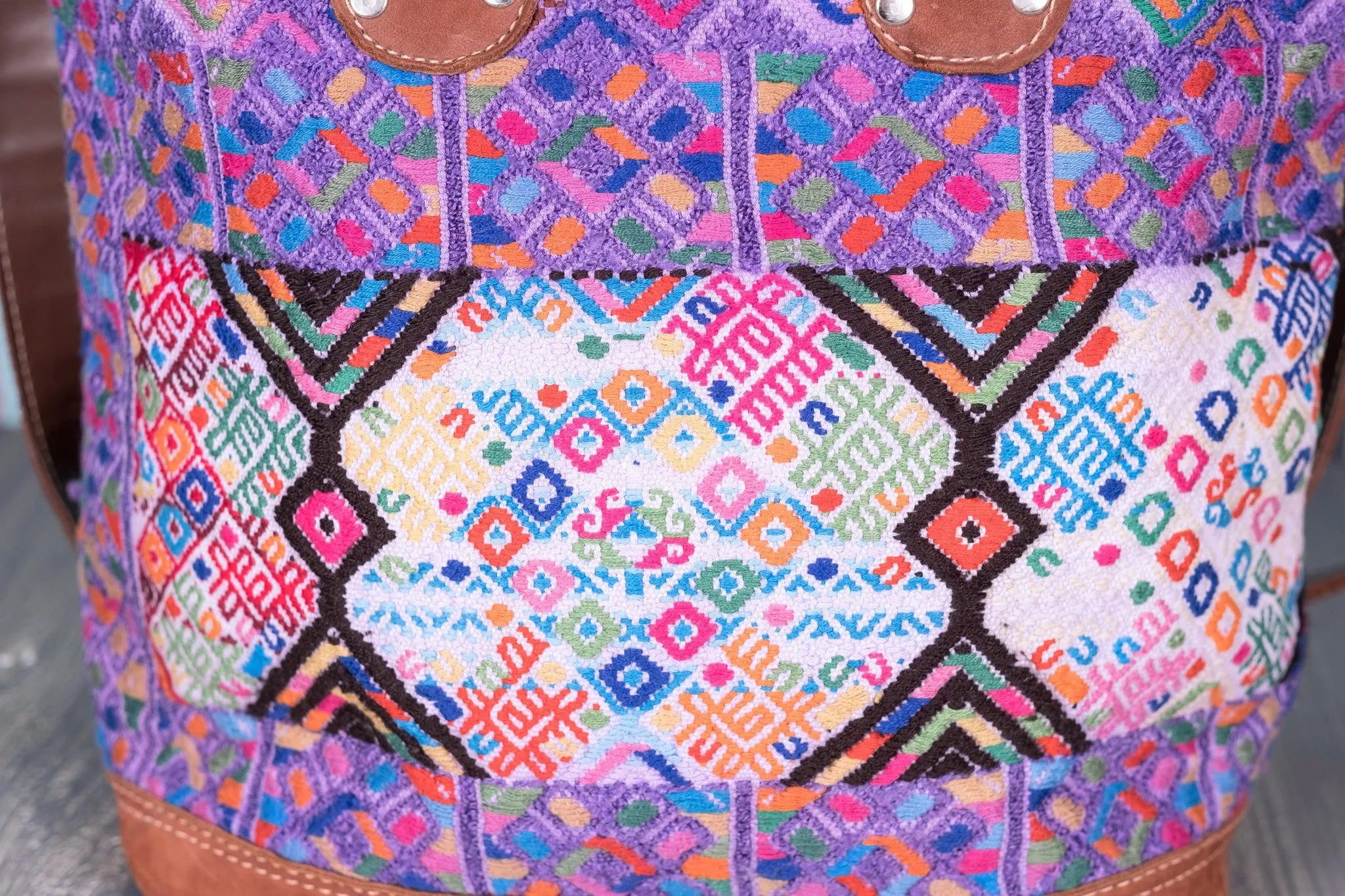 Huipil Day Bag Purse Diaper Bag (medium) Water colors