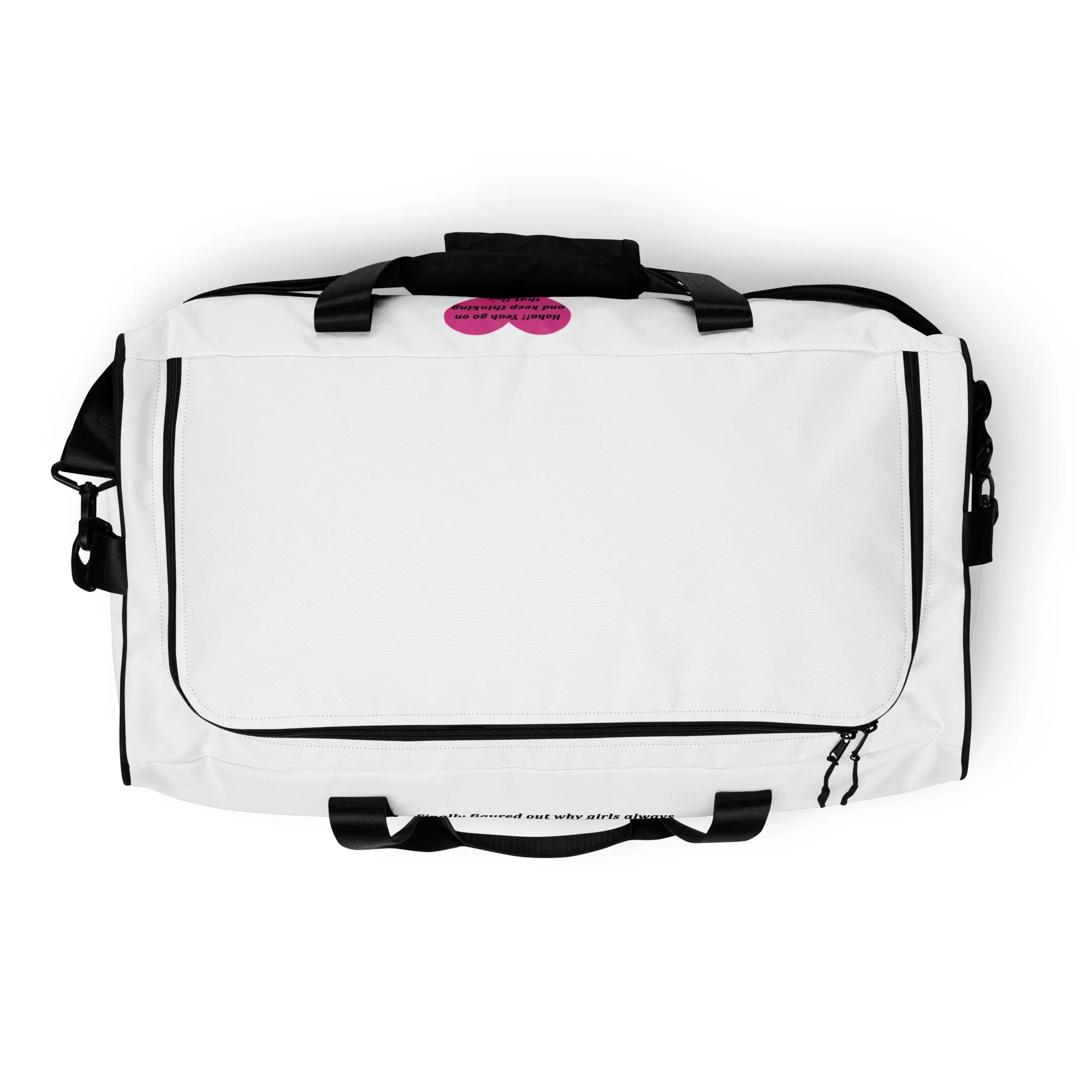 Humorous Restroom Companions Revelations Duffle bag