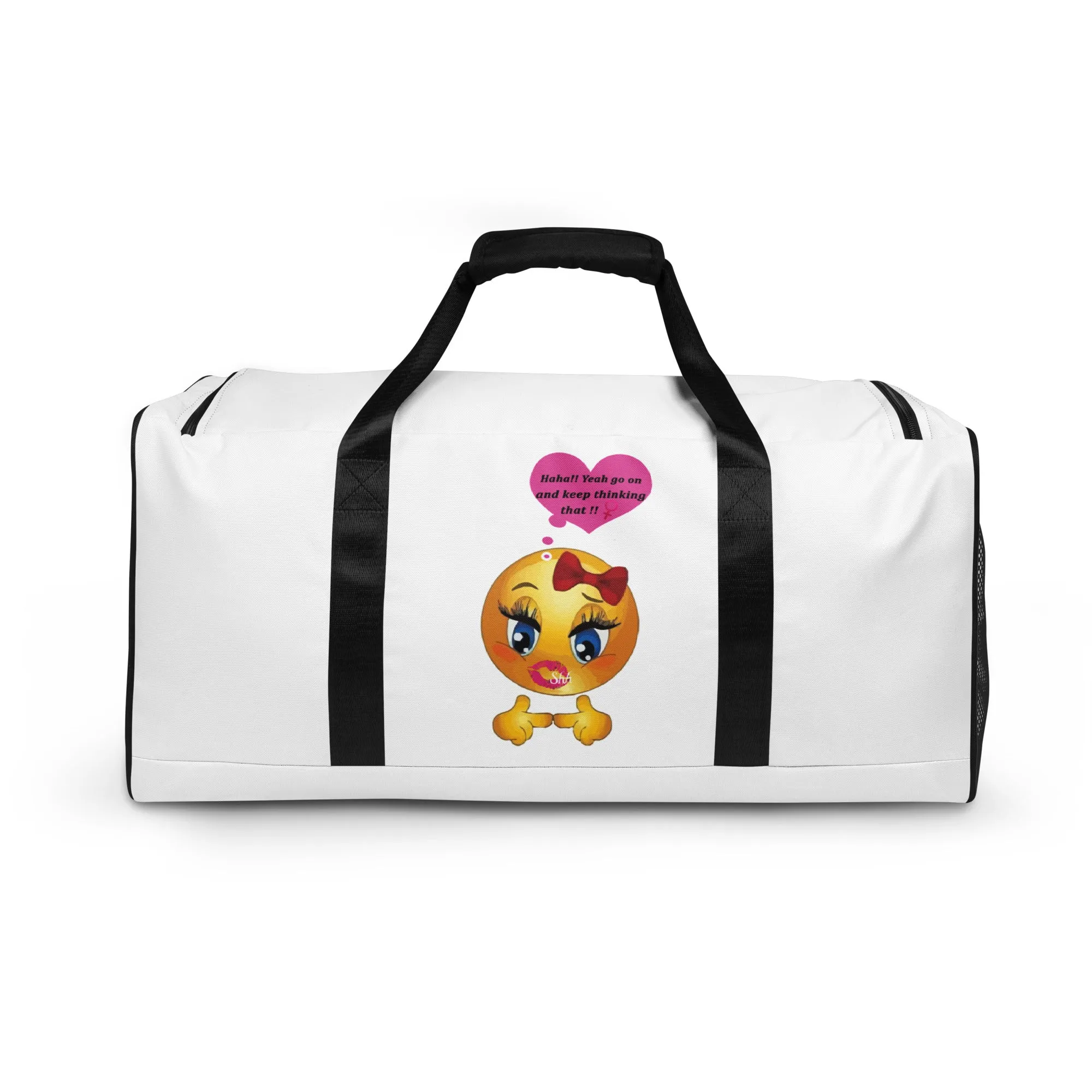 Humorous Restroom Companions Revelations Duffle bag