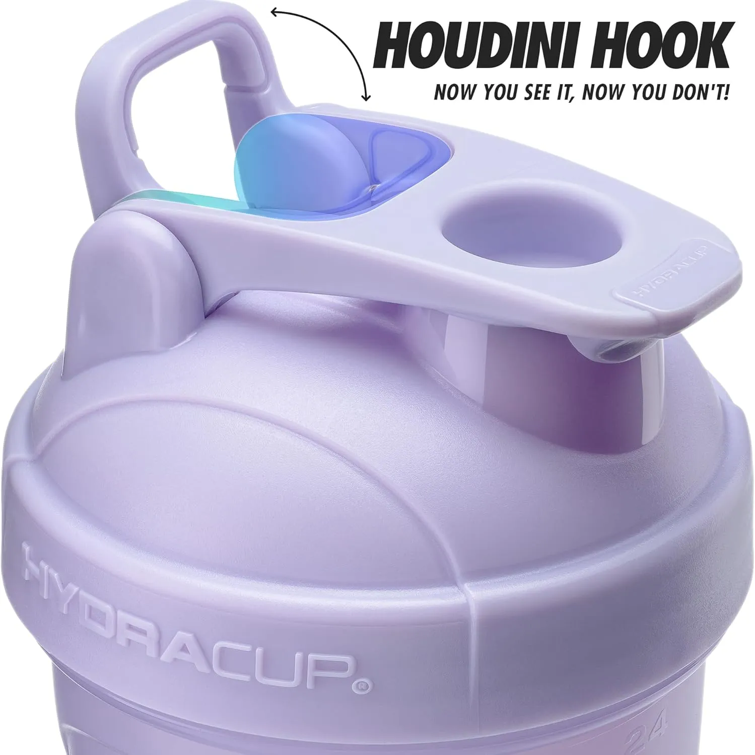 Hydra Cup ProFlow Shaker Bottles 5-Pack (20oz) | Protein Shaker Cups with Whisk Ball, Leak-Proof Lid, Hidden Carry Handle | BPA-Free Gym Mixer for Protein Powder, Mixing Supplements, Pastel Colors