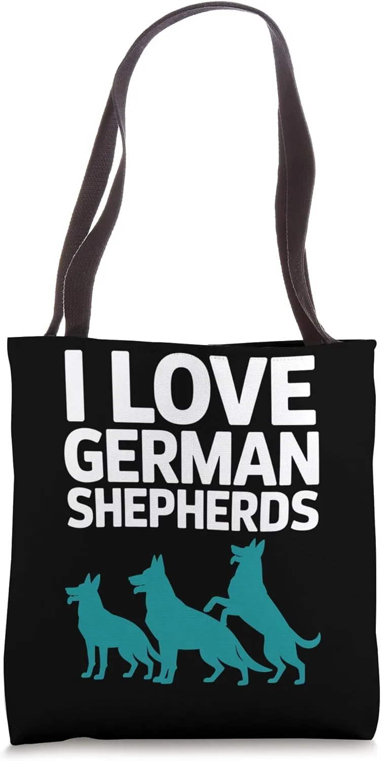 I Love German Shepherds Loyalty Companions Tote Bag