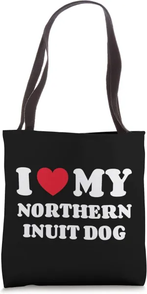 I Love My Northern Inuit Dog Tote Bag