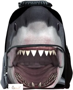 Ibeauti Unisex School Backpack, Large Capacity 3D Vivid Animal Face Print Backpack