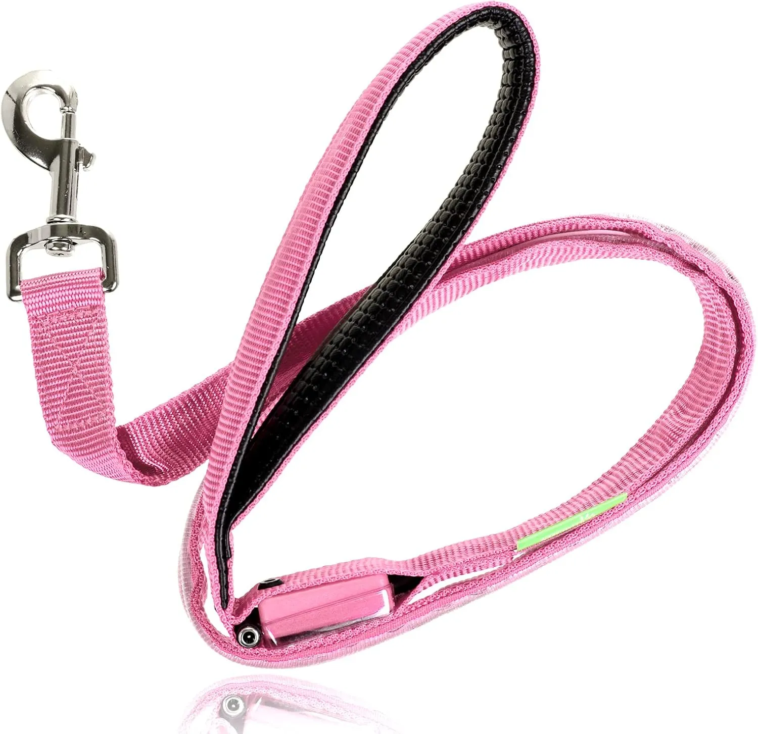 Illumiseen LED Light Up Dog Leash | Ultra High Visibility Up to 350 Yards | 3 Lighting Modes | USB Rechargeable, No Batteries Needed | Padded Handle & Rotating Swivel Clasp to Prevent Leash Tangling