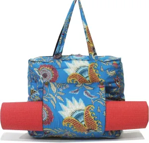 INDIAN CRAFT CASTLE Tote Bag with Yoga Mat Carrier Pocket Carryall Shoulder Bag for Office, Workout, Pilates, Travel, Beach and Gym