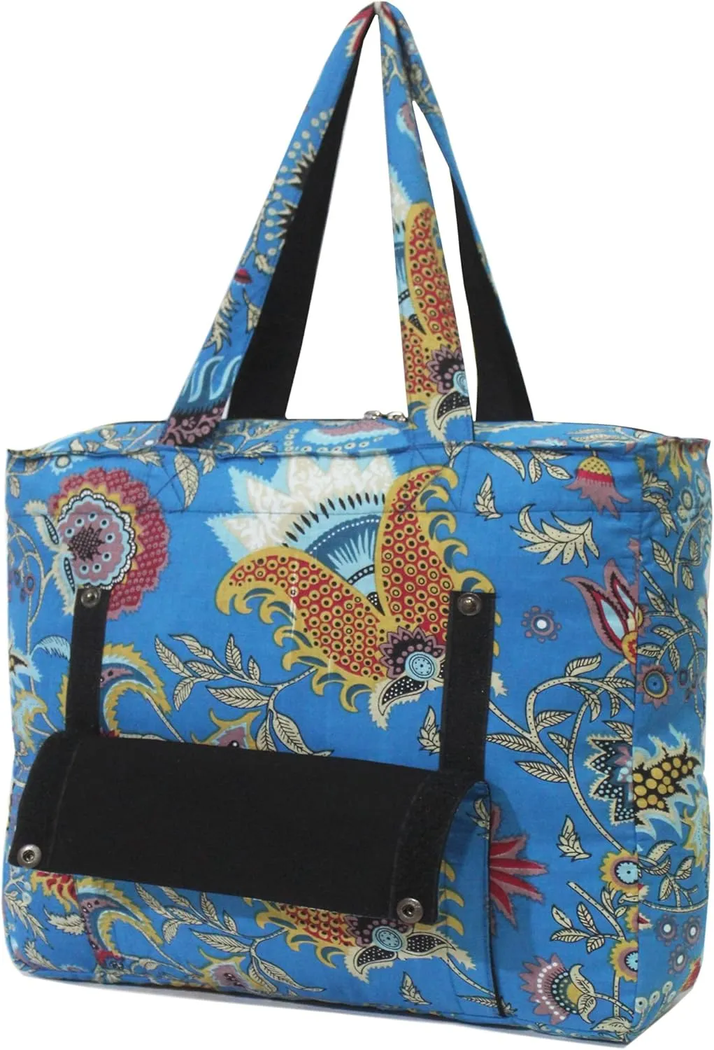 INDIAN CRAFT CASTLE Tote Bag with Yoga Mat Carrier Pocket Carryall Shoulder Bag for Office, Workout, Pilates, Travel, Beach and Gym