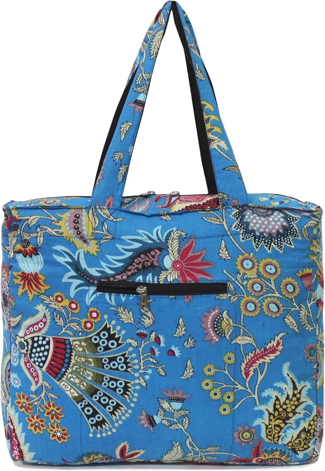 INDIAN CRAFT CASTLE Tote Bag with Yoga Mat Carrier Pocket Carryall Shoulder Bag for Office, Workout, Pilates, Travel, Beach and Gym