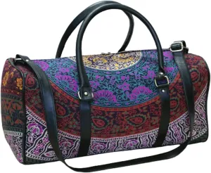 Indian Hippie Mandala Ombre Duffle Cotton Travel Bag Throw Tie Die Bags Handbag