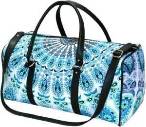 Indian Mandala Duffle Cotton Travel Bag Ombre Throw Tie Die Bags Hippie Handbag