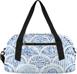 Ink Tropical Flora Kids Duffle Bag for Boys Girls Overnight Travel Bag Kids Duffel Bags Ballet Weekender Bag for School Gym Sport Sleepover Carry On Bag