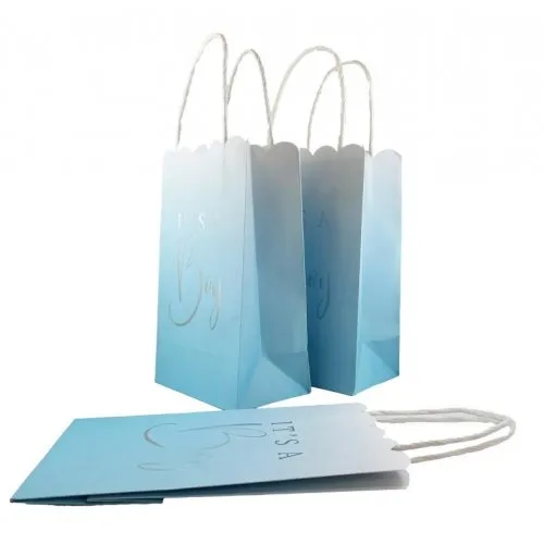 It's a Boy Baby Shower Blue Paper Gift Bags