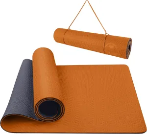 IUGA Yoga Mat Non Slip Anti-tear Yoga Mats Eco Friendly Hot Yoga Mat Thick Workout & Exercise Mat for Yoga, Pilates and Fitness (72"x 24"x 6mm)