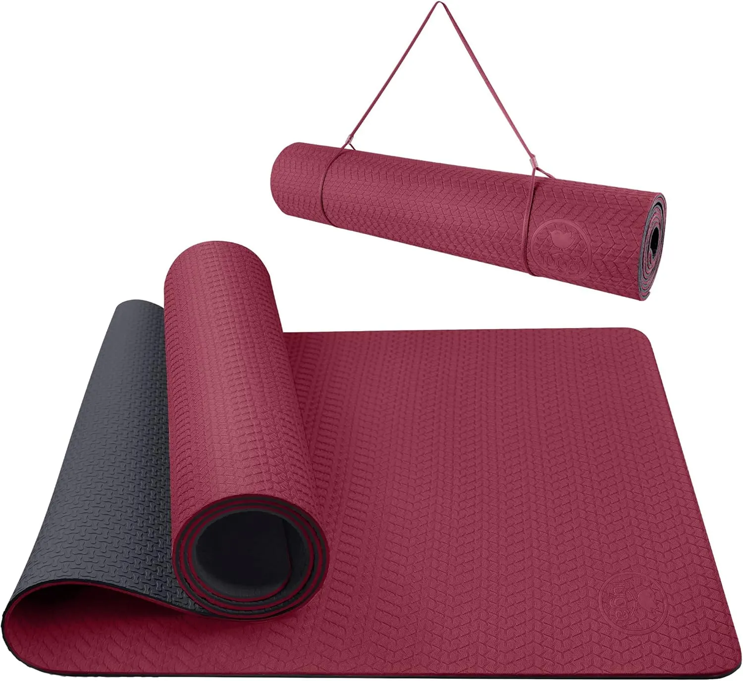 IUGA Yoga Mat Non Slip Anti-tear Yoga Mats Eco Friendly Hot Yoga Mat Thick Workout & Exercise Mat for Yoga, Pilates and Fitness (72"x 24"x 6mm)