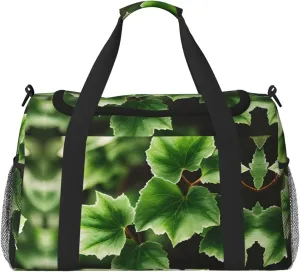 Ivy Blossoms Tree print Large Canvas Travel Duffel Bag Weekender Bags for Women Overnight Bag Carry On Tote Bag