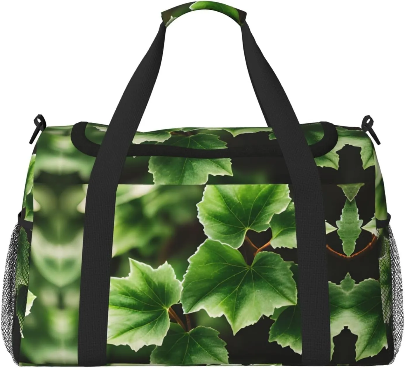 Ivy Blossoms Tree print Large Canvas Travel Duffel Bag Weekender Bags for Women Overnight Bag Carry On Tote Bag