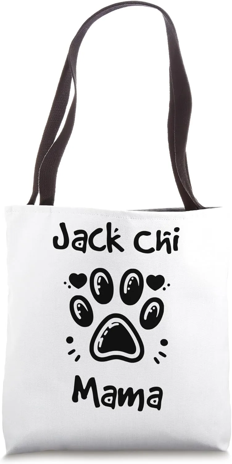 Jack Chi Mama Chihuahua Jack Russell Terrier Mix Dog Owner Tote Bag