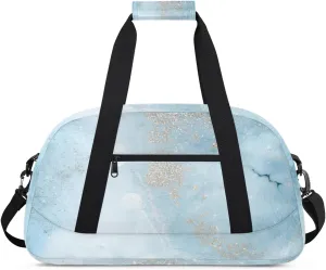 Jade Gold Powder Kids Duffle Bag for Kids Boys Girls Overnight Travel Bag Kids Duffel Bags Ballet Weekender Bag for School Gym Sport Sleepover Bag