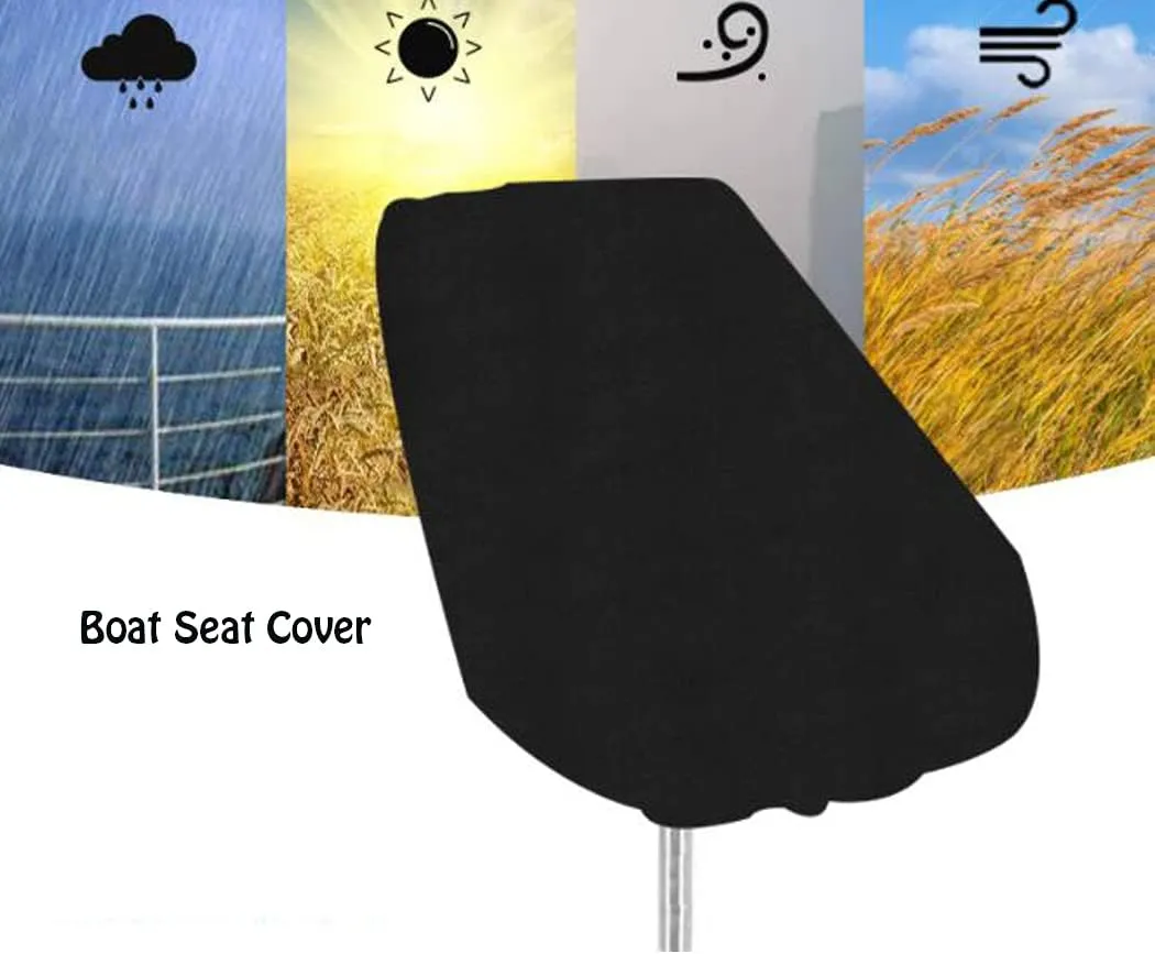 J&C Boat Seat Cover, 420D Boat Seat Covers Waterproof Dustproof Boat Chair Cover Anti UV Heavy Duty Captain Pontoon Boat Seat Cover Boat Chair Covers Full Protection