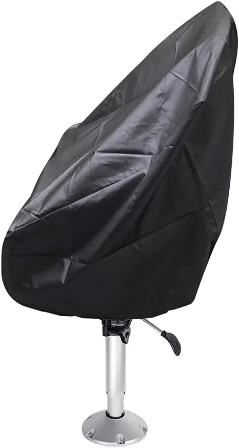 J&C Boat Seat Cover, 420D Boat Seat Covers Waterproof Dustproof Boat Chair Cover Anti UV Heavy Duty Captain Pontoon Boat Seat Cover Boat Chair Covers Full Protection