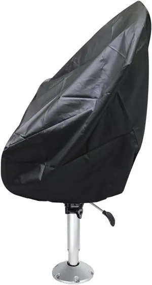 J&C Boat Seat Cover, 420D Boat Seat Covers Waterproof Dustproof Boat Chair Cover Anti UV Heavy Duty Captain Pontoon Boat Seat Cover Boat Chair Covers Full Protection