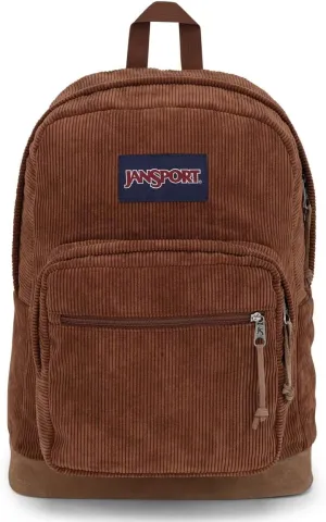JanSport Right Pack Expressions Backpack - Travel, Work, or Laptop Bag - Basic Brown Corduroy