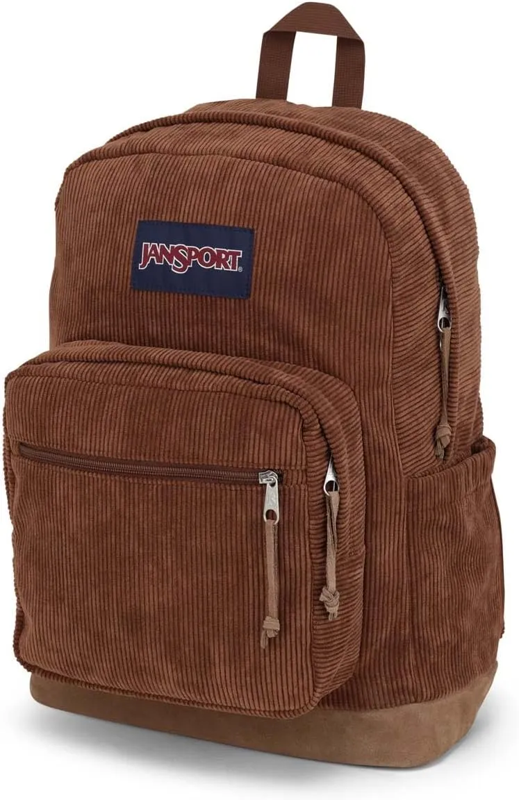 JanSport Right Pack Expressions Backpack - Travel, Work, or Laptop Bag - Basic Brown Corduroy