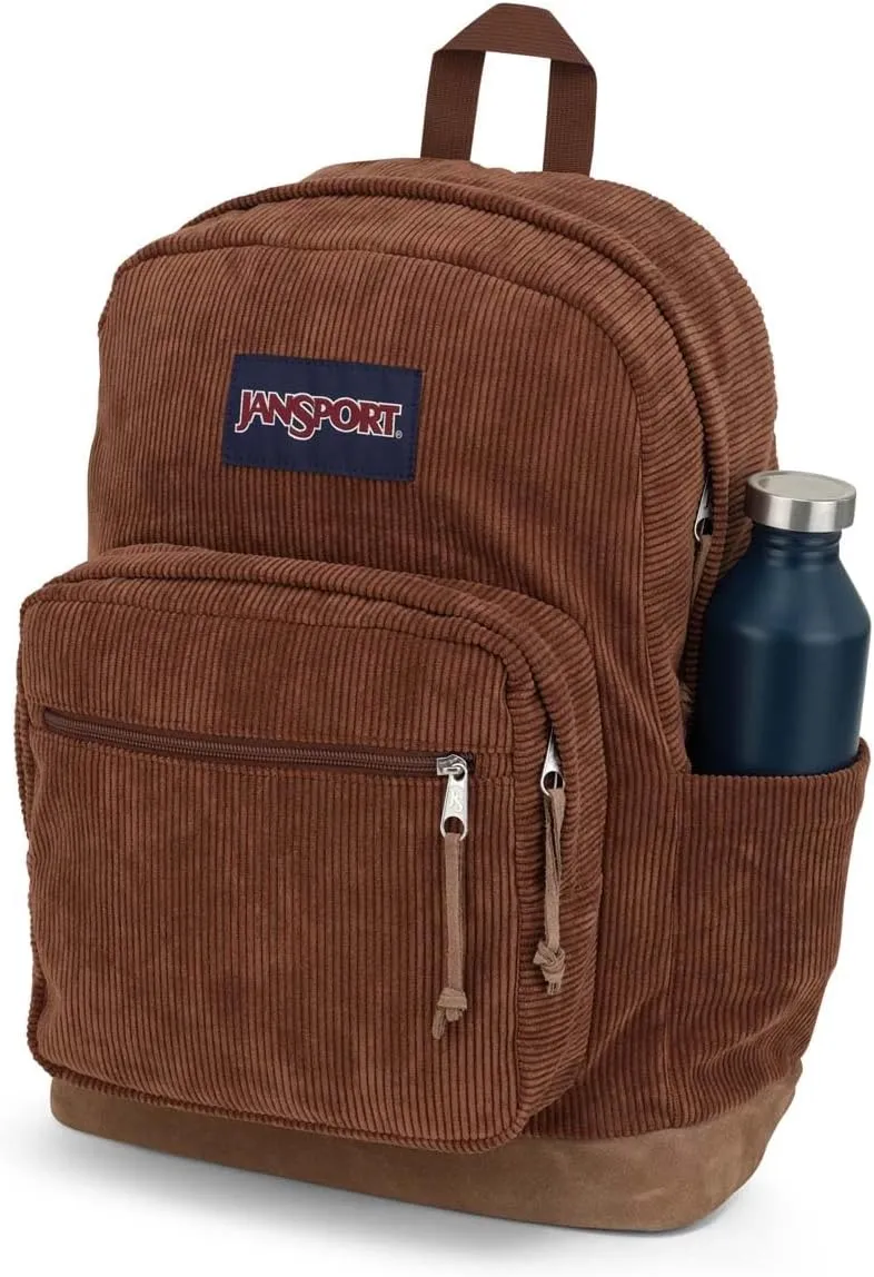 JanSport Right Pack Expressions Backpack - Travel, Work, or Laptop Bag - Basic Brown Corduroy
