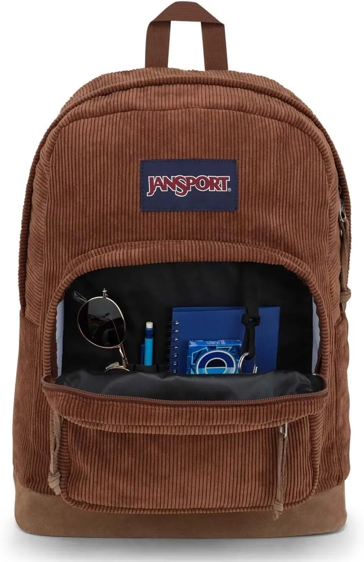 JanSport Right Pack Expressions Backpack - Travel, Work, or Laptop Bag - Basic Brown Corduroy