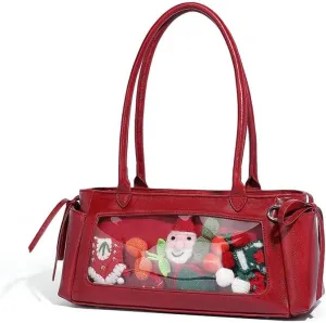 Kawaii Lolita Ita Shoulder Bag Cute Baguette Shoulder Handbag Trendy Purse Aesthetic Streetwear Coquette Sling Purse