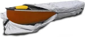 Kayak Covers 18 ft,Canoe Cover Kayak Cover for Outdoor Storage Heavy Duty 420D Oxford Fabric, Protects Against Water, UV, Dust, Dirt,Kayak Accessories 5.5m*1m(Gray)